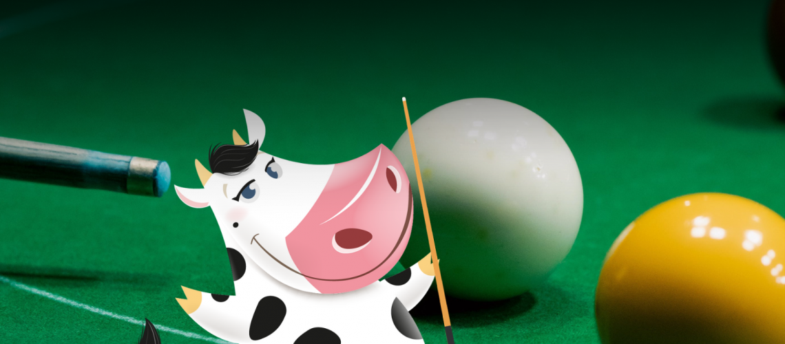 Black Modern Billiards Tournament Poster